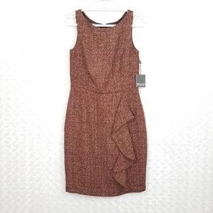 Muse Sleeveless Dress with Ruffle Side Deta